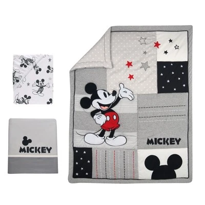 Lambs & Ivy Disney Baby Magical Mickey Mouse 3-Piece Crib Bedding Set - Gray 11 Lambs & Ivy Disney Baby Magical Mickey Mouse 3-Piece Crib Bedding Set - Gray - Image 9