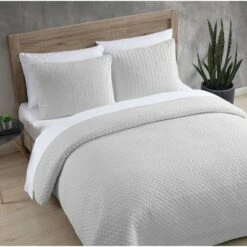 ED Ellen DeGeneres Washed Solid Quilt & Sham Set - ED by Ellen DeGeneres White -QUILTS Sales unnamed file 837