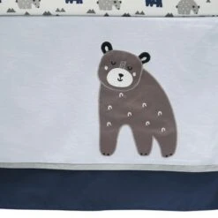 Lambs & Ivy Signature Montana 5-Piece Baby Crib Bedding Set - Blue,Grey,Brown Bears and Mountains -QUILTS Sales unnamed file 84