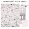 Bedtime Originals Blossom Pink Watercolor Floral 3-Piece Mini Crib Bedding Set -QUILTS Sales unnamed file 88