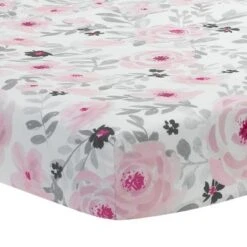 Bedtime Originals Blossom Pink Watercolor Floral 3-Piece Mini Crib Bedding Set -QUILTS Sales unnamed file 92
