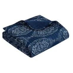 Verbena Quilt Set - Chic Home Design Navy -QUILTS Sales unnamed file 950