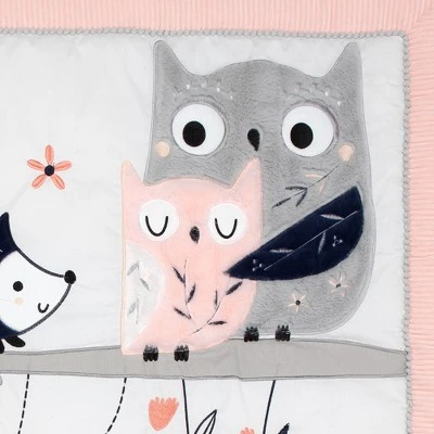 Lambs & Ivy Forever Friends 4-Piece Nursery Crib Baby Bedding Set - Blue, Pink 5 Lambs & Ivy Forever Friends 4-Piece Nursery Crib Baby Bedding Set - Blue, Pink - Image 3