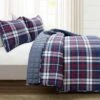 Lush Decor Grayson Farmhouse Plaid Reversible Quilt Set Navy/Red - Lush Décor -QUILTS Sales unnamed file 976