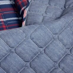 Lush Decor Grayson Farmhouse Plaid Reversible Quilt Set Navy/Red - Lush Décor -QUILTS Sales unnamed file 980