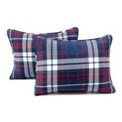Lush Decor Grayson Farmhouse Plaid Reversible Quilt Set Navy/Red - Lush Décor -QUILTS Sales unnamed file 983