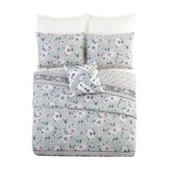 Park Stripes Reversible Quilt - Vera Bradley Gray