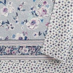 Park Stripes Reversible Quilt - Vera Bradley Gray -QUILTS Sales unnamed file 988