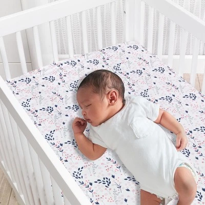 Lambs & Ivy Forever Friends 4-Piece Nursery Crib Baby Bedding Set - Blue, Pink 8 Lambs & Ivy Forever Friends 4-Piece Nursery Crib Baby Bedding Set - Blue, Pink - Image 6